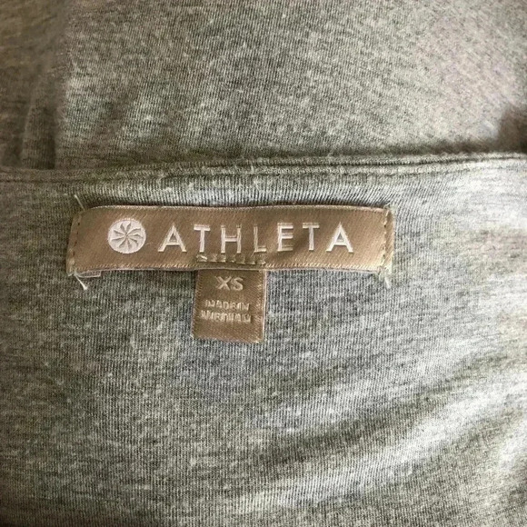 Athleta Women’s XS Grey Maxi Dress Straight Fit w/Low-Cut Back - Picture 6 of 10